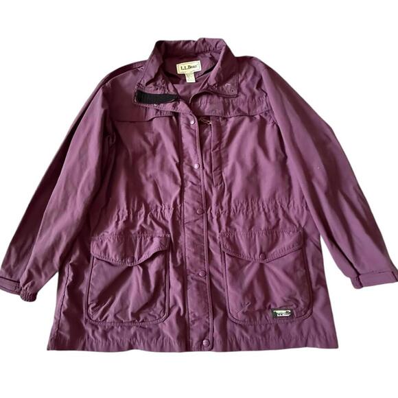 L.L. Bean Purple Nylon Utility Jacket – Early 2000s - Picture 1 of 8